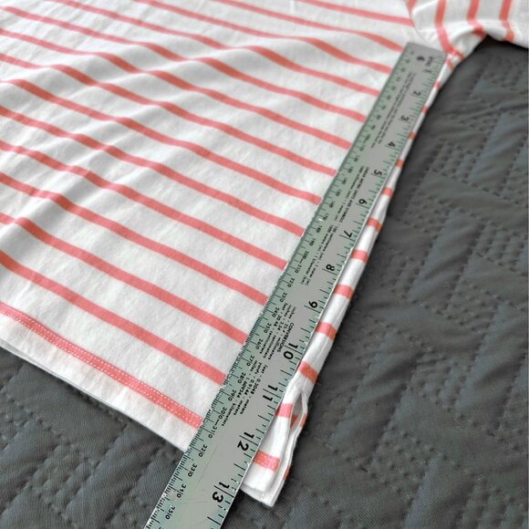 AYR Pink and White Striped Short Sleeve Tee - Picture 8 of 8
